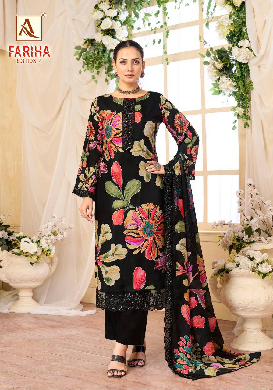 Alok suit fariha-4 Wholesale Dress materials market in mumbai